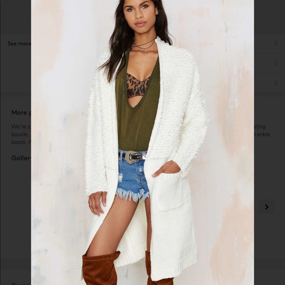 2️⃣🛑 hot blooded boucle midi cardigan